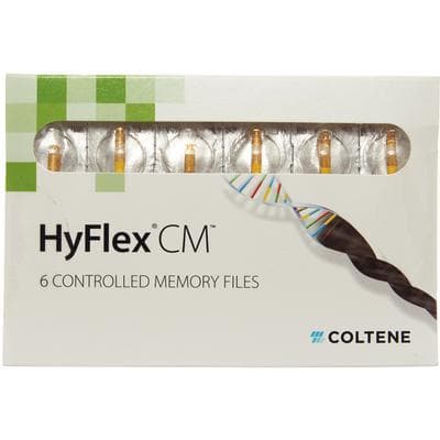 HyFlex CM Controlled Memory NiTi Rotary Files, .06 Taper, #20, 21mm, Yellow, 6/Pk, H8210620 thumbnail 9