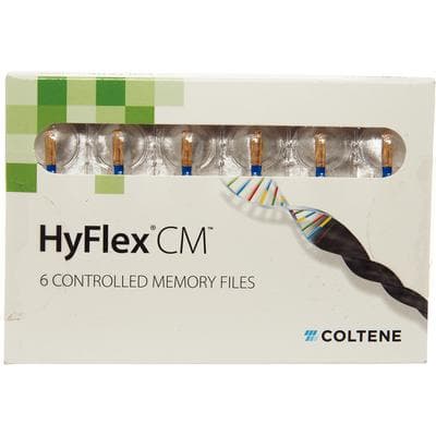 HyFlex CM NiTi Rotary Files, .06 Taper, 25mm, #30, Blue, 6/Pk, H8250630 thumbnail 4