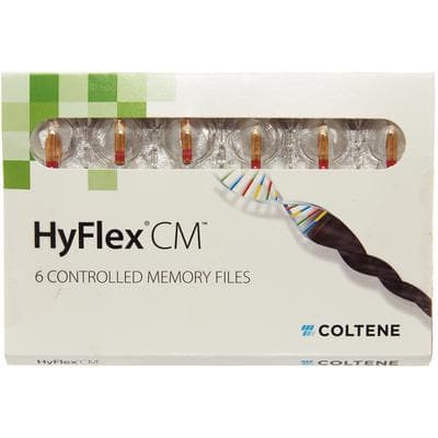 HyFlex CM Controlled Memory NiTi Rotary Files, .04 Taper, 31mm, Size #25, Red, 6/Pk, H8310425 thumbnail 10