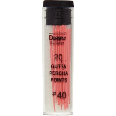 Dentsply Maillefer Gutta Percha Points, ISO #40, 0.02 Taper, Hand Rolled, Non-Colored, 30mm, 120 Points (6 Vials of 20), Ref 670933 thumbnail 7