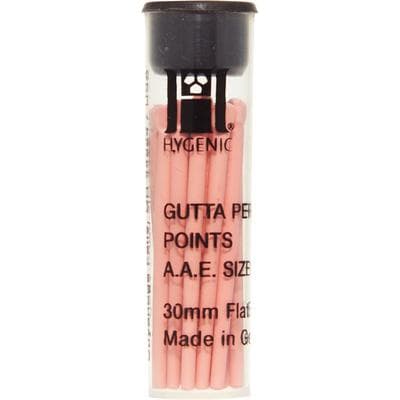 Hygenic® Gutta Percha Points, Standardized AAE/ISO Size 140, Black, 20/Pkg - Hygenic® Gutta Percha Points – Standardized Sizes, AAE/ISO - Size 140, 20/Pkg - Image 1