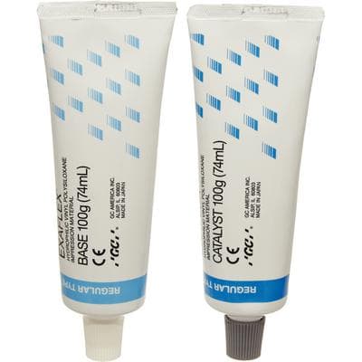 GC America Exaflex Regular Body Hydrophilic VPS Impression Material, Blue, Clinic Package (20 Base + 20 Catalyst Tubes, 74 mL each), 138020 thumbnail 10