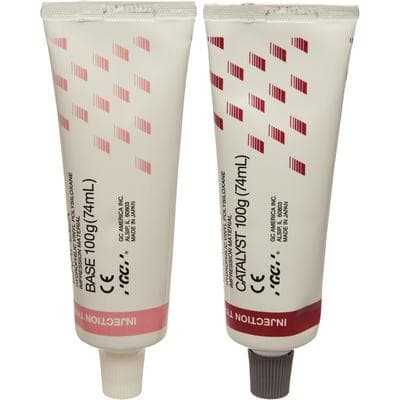 GC America Exaflex Injection Vinyl Polysiloxane Impression Material Refill, Base and Catalyst, 2 x 74 mL Tubes, Pink, 138120 thumbnail 12