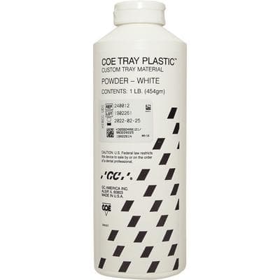 COE Tray Plastic Self-Cure Acrylic Powder Refill, White, 1 lb, #240012 thumbnail 10