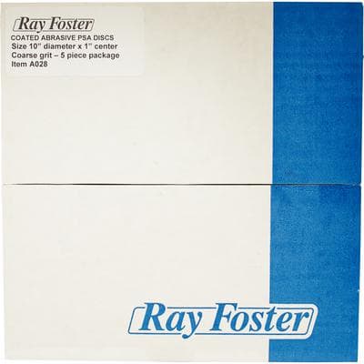 Ray Foster Dental Adhesive Backed Sandpaper Discs for Model Trimmer, Coarse Grit, 10" Diameter, 5/Pkg, 828587 - Adhesive Backed Sandpaper Discs for Model Trimmer – Coarse Grit - 10 Diameter, 5/Pkg - Image 1