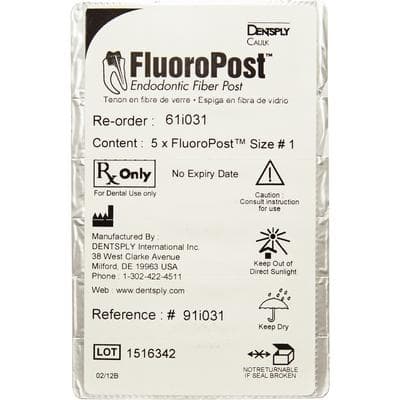 FluoroPost™ Endodontic Fiber Post #1 Yellow Refill, 5/Pkg, 61i031 thumbnail 11