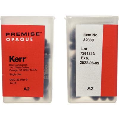 Kerr Premise Universal Nanofilled Restorative Composite, Opaque A2, 0.2 g Unidose Refill, 20/Pkg, #32668 thumbnail 15