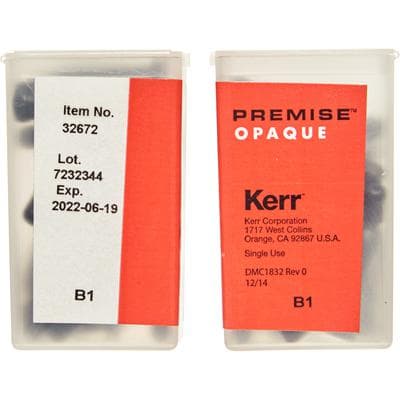 Premise Universal Nanofilled Composite, Opaque Shade B1, 0.2 g Unidose Tips, 20/Box, #32672 thumbnail 14
