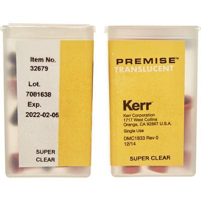 Kerr Premise Universal Nanofilled Composite, Translucent Super Clear Shade, 0.2 g Unidose Tips, 20/Box, #32679 thumbnail 8