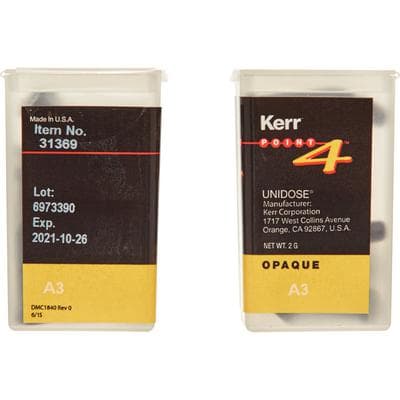 Kerr Point 4 Optimized Particle Composite Unidose Refill, A3 Opaque, Light-Cure, 0.2 g, 20/Pkg thumbnail 9