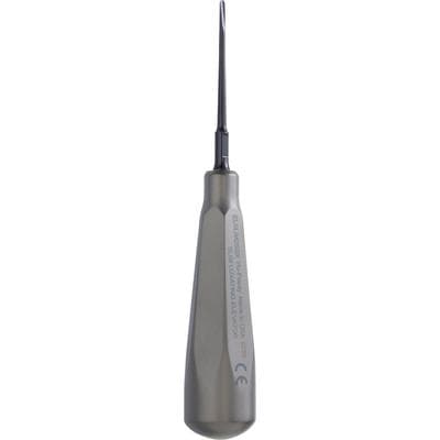 Hu-Friedy Slim Luxating Elevator, 2mm, Short, Straight, Black Line, Single End, Surgical Grade Stainless Steel thumbnail 2