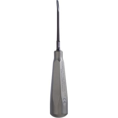 Hu-Friedy Slim Luxating Elevator, 3mm, Long, Curved, Black Line, Surgical Grade Stainless Steel, Single thumbnail 2