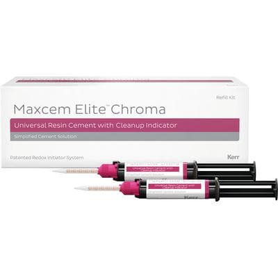 Maxcem Elite Chroma Universal Resin Cement Refill Pack, White, 2 x 5g Dual-Barrel Syringes, 36301 thumbnail 24