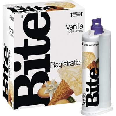Vanilla Bite VPS Bite Registration Material, Fast Set, Rigid, Vanilla Scent, 48 mL Cartridges, 2/Pk with 10 Mixing Tips, SPD1105 thumbnail 15