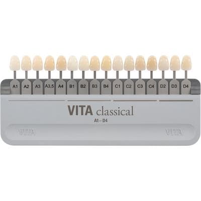 VITA Classical Shade Guide, A1-D4, 16 Shades, Autoclavable Holder, G027C thumbnail 16