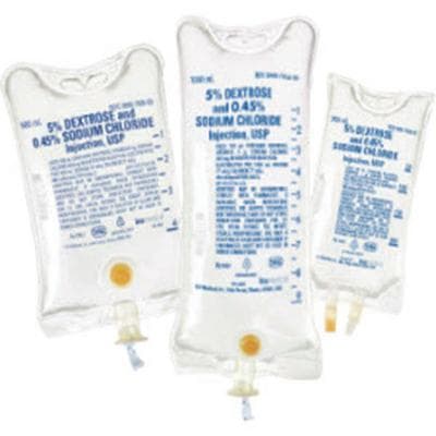 5% Dextrose and 0.45% Sodium Chloride Injection, USP, 250 mL Flexible Plastic Bag, 24/Pkg, NDC 00990-7926-02 - 5% Dextrose and 0.45% Sodium Chloride Injection, USP – 250 ml, 24/Pkg - 5% Dextrose and 0.45% Sodium Chloride Injection, USP – 250 ml, 24/Pkg - Image 1