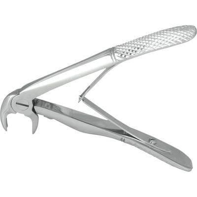 Nordent Extraction Forceps, Lower Incisors, Pedodontic, English Pattern, Klein #5, Spring Handle, Stainless Steel, Each thumbnail 4