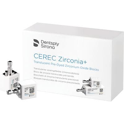 CEREC Zirconia+ CAD/CAM Milling Blocks, Mono, Shade A2, 3/Box thumbnail 11