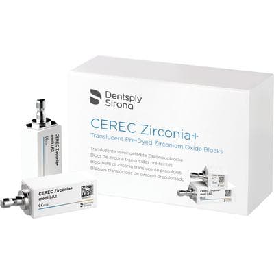 CEREC Zirconia+ CAD/CAM Milling Blocks, Medi Size, Shade B3, 3/Box thumbnail 11
