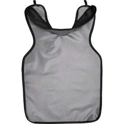 Cling Shield X-Ray Protectall Lead-Lined Vinyl Adult Apron with Neck Collar, 0.3 mm, Grey, 22 1/4" x 25 1/2", 1/Pk, 24GREY thumbnail 7