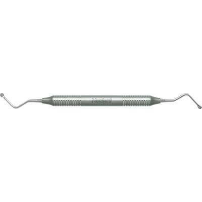Nordent Surgical Curette, Double-Ended, Lucas #87 (Jumbo), Medium Round Handle, Stainless Steel, RCSL87 thumbnail 3