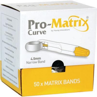 Young Dental Pro-Matrix Curve Contoured Matrix Band, Narrow, 4.5 mm, Yellow, 50/Box, 19001 thumbnail 23