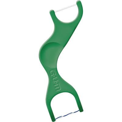 GUM Dual Technique Flossers, Fresh Mint, 2/Pack, 48 Packs/Box, 821PQ thumbnail 8