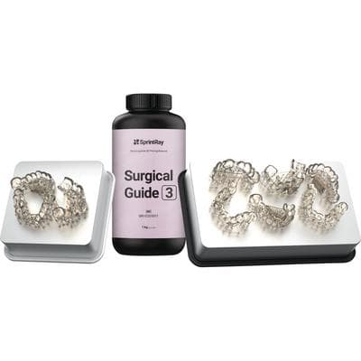 SprintRay Surgical Guide 3 Biocompatible 3D Printing Resin, Clear, 1 kg Bottle, 1/Pk thumbnail 6