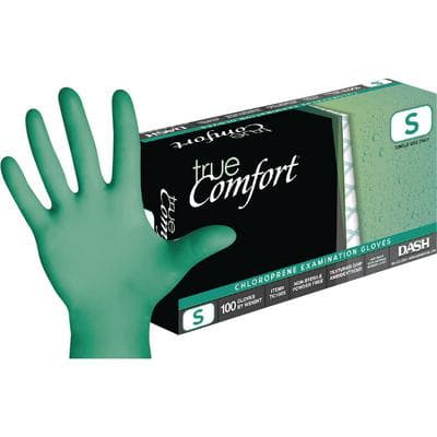 True Comfort Chloroprene Exam Gloves, Powder-Free, Non-Sterile, Small, Green, 100/Box, TC100S thumbnail 14
