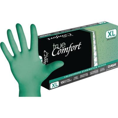 True Comfort Chloroprene Exam Gloves, Powder Free, Non-Sterile, X-Large, Green, Textured, 100/Box, TC100XL thumbnail 5