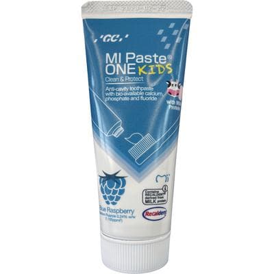 MI Paste ONE Kids Toothpaste, Blue Raspberry, 0.2% Sodium Fluoride, 46g (35mL) Tube, 10/Box, 437130 thumbnail 11