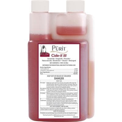 Purit Cide-It III Ultrasonic Cleaning & Presoak Solution, 16 oz Bottle, PI016A thumbnail 8