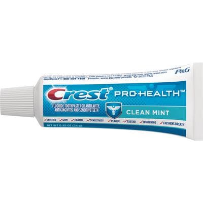 Crest Pro-Health Clean Mint Toothpaste, 0.85 oz Tube, 36/Pkg - Crest Pro-Health Clean Mint Toothpaste - 0.85 oz Tube, 36/Pkg - Image 1