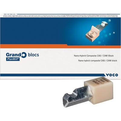 Grandio Blocs PlanMill Nano-Ceramic Hybrid CAD/CAM Block, HT (High Translucency), Size 14L, Shade A1, Pack of 5 thumbnail 4
