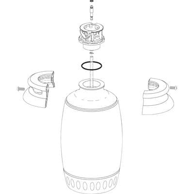 A-dec Water Bottle Replacement Kit, White, 1/Pkg thumbnail 2