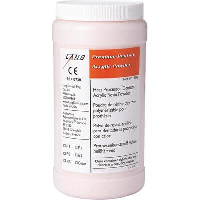 Lang Dental Premium™ Denture Powder, Heat Cure, Shade F2, 2.3kg (5 lb) Bucket thumbnail 2
