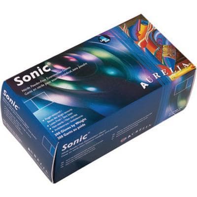 Aurelia® Sonic™ Nitrile Exam Gloves, Powder Free, Non-Sterile, Medium, Indigo, 300/Box, 93777 thumbnail 3