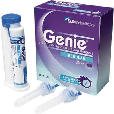 Genie® Bite Registration VPS Super-Fast Set 50mL Cartridge Mousse Mint, Pack of 2 (with 6 Mixing Tips) thumbnail 4