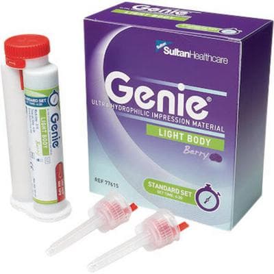 Sultan Genie VPS Impression Material, Light Body, Regular Set, Berry Flavor, 50 mL Cartridges, 2/Pack thumbnail 4