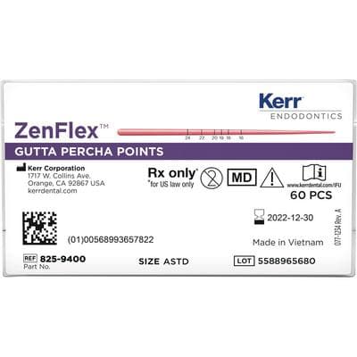 ZenFlex™ Gutta Percha Points, Assorted .06 Taper, ISO Color-Coded, 60/Pack, 825-9600 thumbnail 13