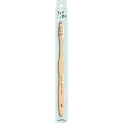 Plus Ultra Bamboo Toothbrush, Adult - Hello Handsome, Soft Bristles, Natural, 12/Pkg - Bamboo Toothbrush, Adult - Hello Handsome, 12/Pkg - Image 1