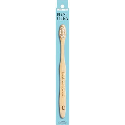 Plus Ultra Bamboo Toothbrush, Child - Cavity Crusher, Soft Nylon Bristles, Natural, 12/Pkg - Bamboo Toothbrush, Child - Cavity Crusher, 12/Pkg - Image 1