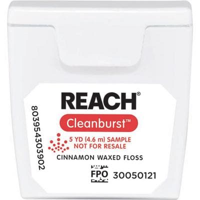 Reach Clean Burst Dental Floss, Waxed, Cinnamon, 5 yd, 144/Case, 211896600 thumbnail 10