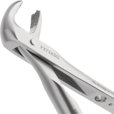 Hu-Friedy Atraumair Diamond-Dusted Extraction Forceps #73, Lower Molars, Serrated, 1/Pkg thumbnail 4