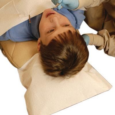 TIDI Choice Headrest Covers, Tissue/Poly, 13" x 10", White, 500/Case, 919811 thumbnail 7