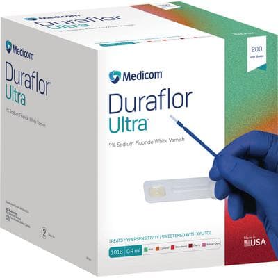 Medicom Duraflor Ultra 5% Sodium Fluoride White Varnish, Bubblegum, 0.4 mL Unit Dose, 200/Box, 1016-BG200 thumbnail 11