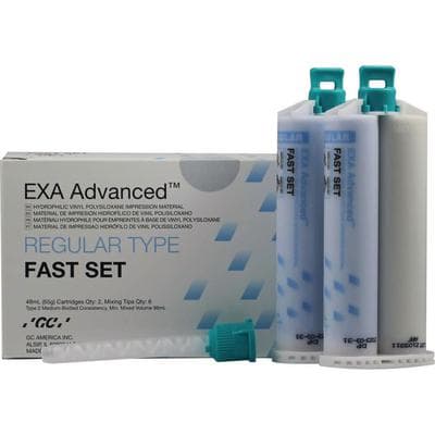GC America EXA Advanced VPS Regular Body Fast Set Impression Material, 48 mL Cartridges, 8/Pk, 138111 thumbnail 12