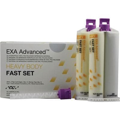 GC America EXA Advanced VPS Heavy Body Fast-Set Impression Material, 48 mL Cartridges, 8/Pk, 138110 thumbnail 13