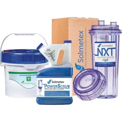 Solmetex NXT Hg5 Compliance Kit (NXT-HG5-CK) with Collection Container, PWS Amalgam Bucket, and PowerScrub Cleaner thumbnail 7