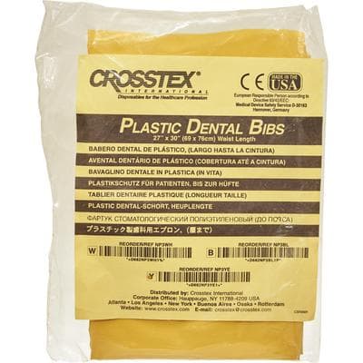 Crosstex Patient Barrier Apron, Plastic, Waist Length, 27" x 30", White, 1/Pk, NP3WH thumbnail 17